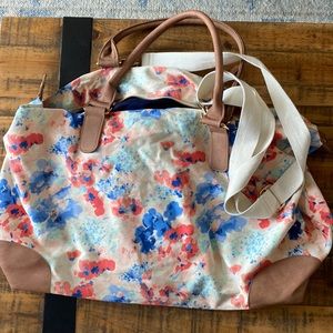 Colorful travel duffel bag